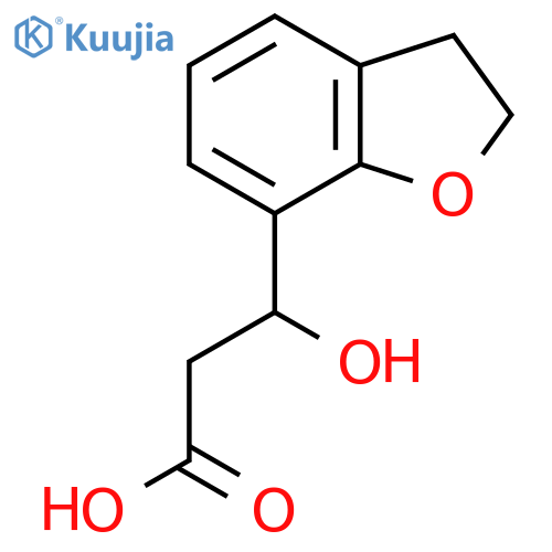 3-(2,3-dihydro-1-benzofuran-7-yl)-3-hydroxypropanoic acid structure