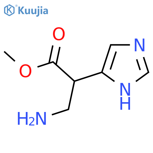 methyl 3-amino-2-(1H-imidazol-5-yl)propanoate structure