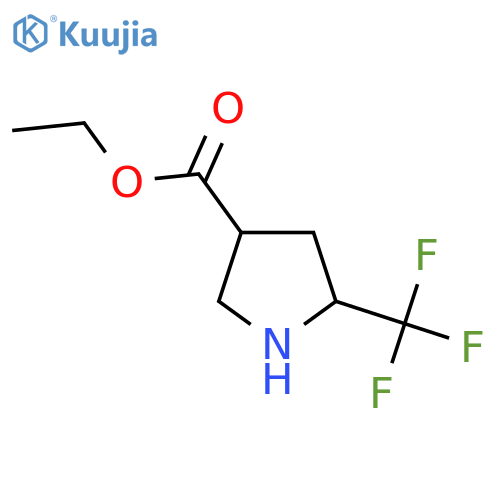 Ethyl 5-(trifluoromethyl)pyrrolidine-3-carboxylate structure