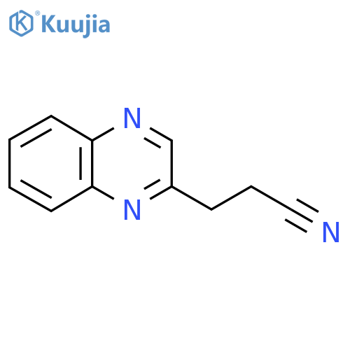 3-(Quinoxalin-2-yl)propanenitrile structure