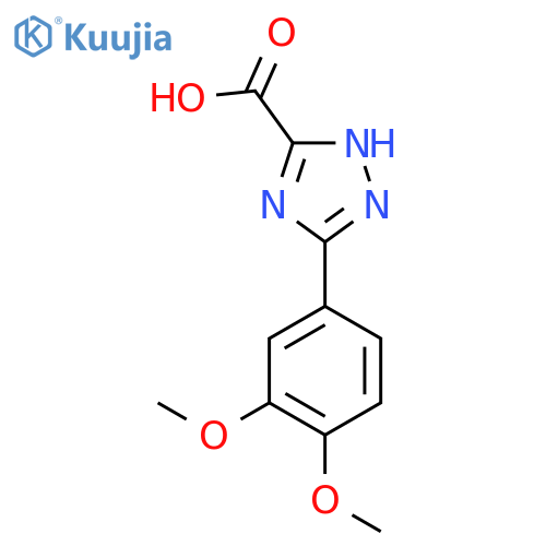 5-(3,4-dimethoxyphenyl)-4H-1,2,4-triazole-3-carboxylic acid structure