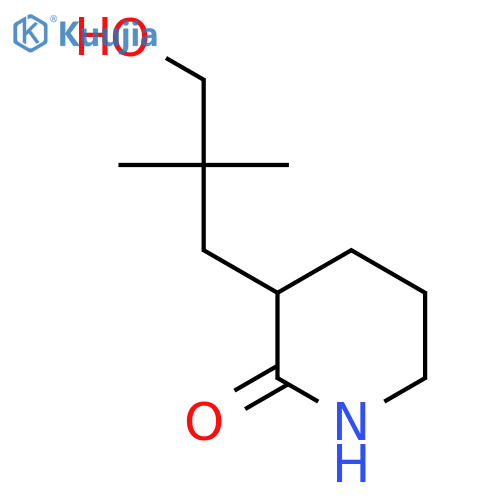 3-(3-Hydroxy-2,2-dimethylpropyl)piperidin-2-one structure