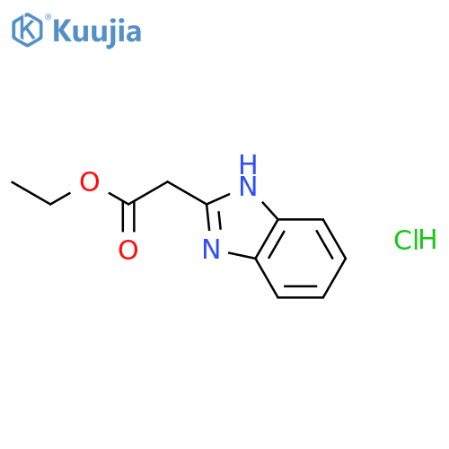 Ethyl 2-(1H-1,3-Benzodiazol-2-yl)acetate Hydrochloride structure
