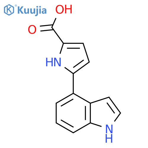 5-(1H-Indol-4-yl)-1H-pyrrole-2-carboxylic acid structure