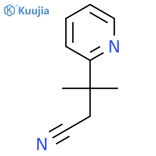 3-Methyl-3-(pyridin-2-yl)butanenitrile structure