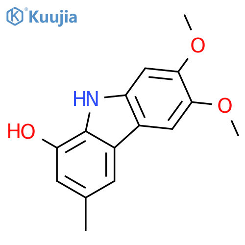 2,3-dimethoxy-8-hydroxy-6-methylcarbazole structure