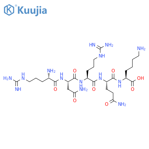 L-Lysine, L-arginyl-L-asparaginyl-L-arginyl-L-glutaminyl- structure