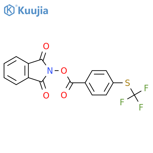1,3-dioxo-2,3-dihydro-1H-isoindol-2-yl 4-[(trifluoromethyl)sulfanyl]benzoate structure