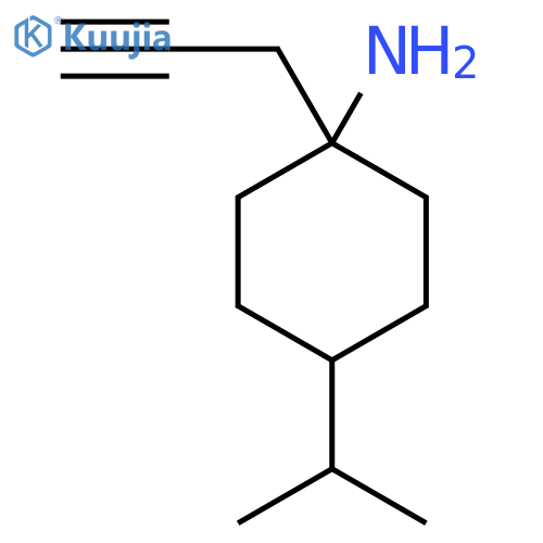 1-(Prop-2-yn-1-yl)-4-(propan-2-yl)cyclohexan-1-amine structure
