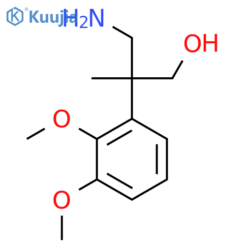 3-amino-2-(2,3-dimethoxyphenyl)-2-methylpropan-1-ol structure