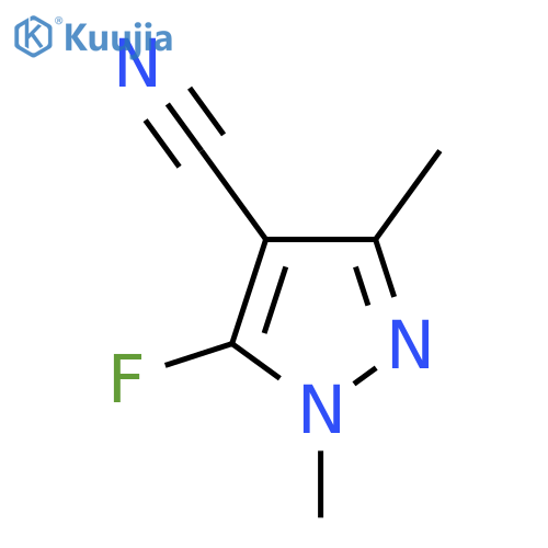 5-fluoro-1,3-dimethyl-1H-pyrazole-4-carbonitrile structure