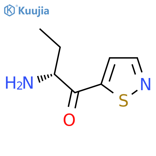 (2R)-2-amino-1-(1,2-thiazol-5-yl)butan-1-one structure
