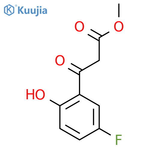 methyl 3-(5-fluoro-2-hydroxyphenyl)-3-oxopropanoate structure