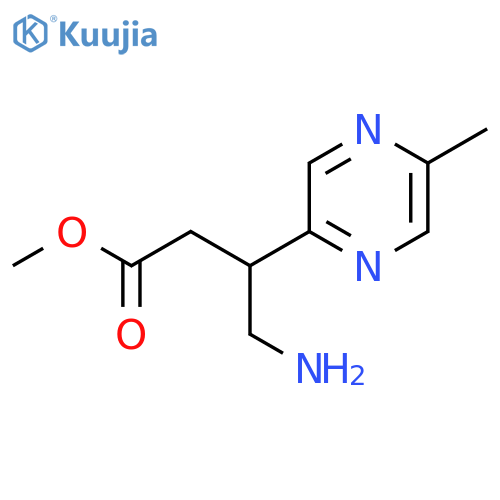 Methyl 4-amino-3-(5-methylpyrazin-2-yl)butanoate structure