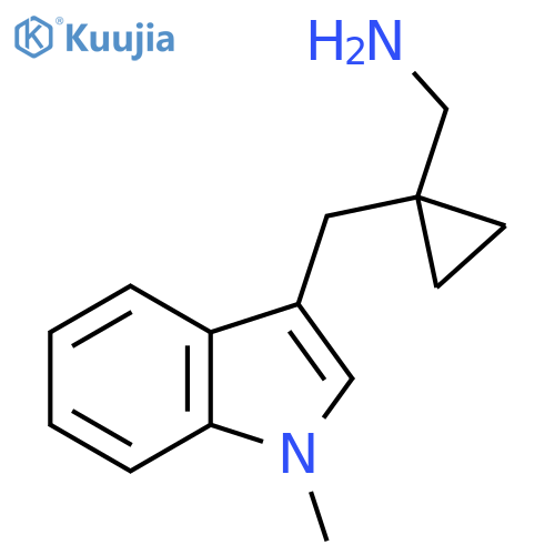 {1-(1-methyl-1H-indol-3-yl)methylcyclopropyl}methanamine structure