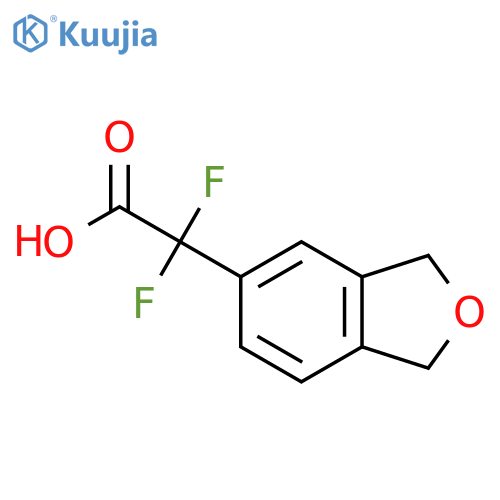 2-(1,3-dihydro-2-benzofuran-5-yl)-2,2-difluoroacetic acid structure