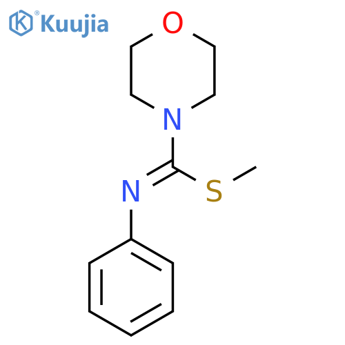 methyl N-phenylmorpholine-4-carboximidothioate structure