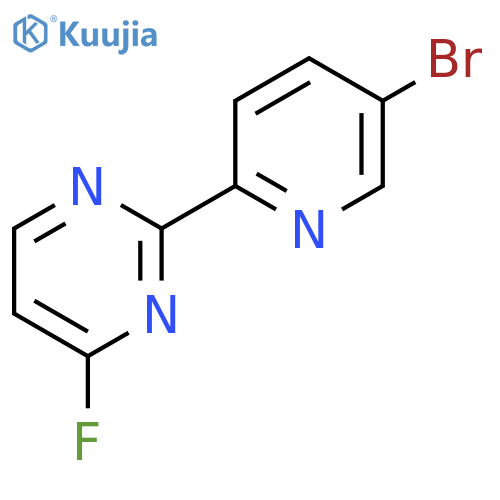 2-(5-Bromopyridin-2-yl)-4-fluoropyrimidine structure