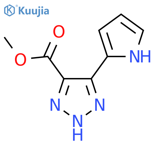 methyl 5-(1H-pyrrol-2-yl)-1H-1,2,3-triazole-4-carboxylate structure