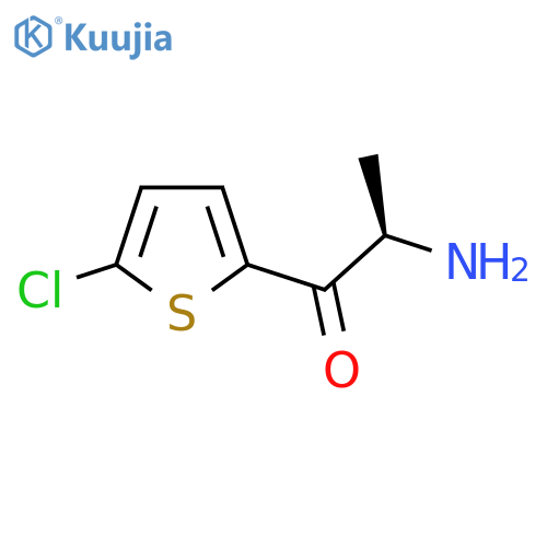 (2R)-2-amino-1-(5-chlorothiophen-2-yl)propan-1-one structure