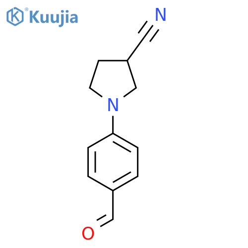 1-(4-Formylphenyl)pyrrolidine-3-carbonitrile structure