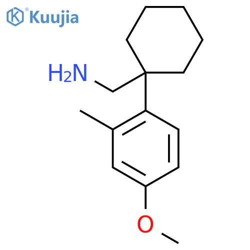 1-(4-methoxy-2-methylphenyl)cyclohexylmethanamine structure