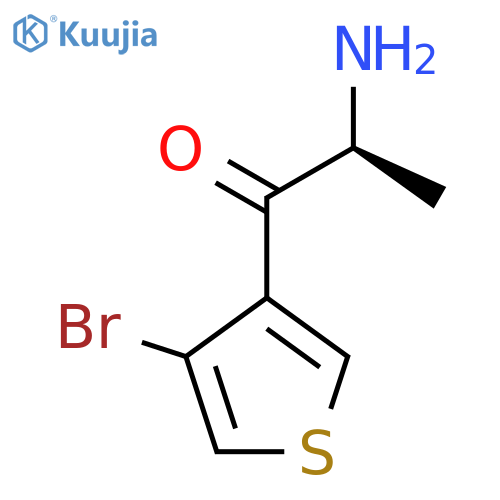 (2S)-2-amino-1-(4-bromothiophen-3-yl)propan-1-one structure