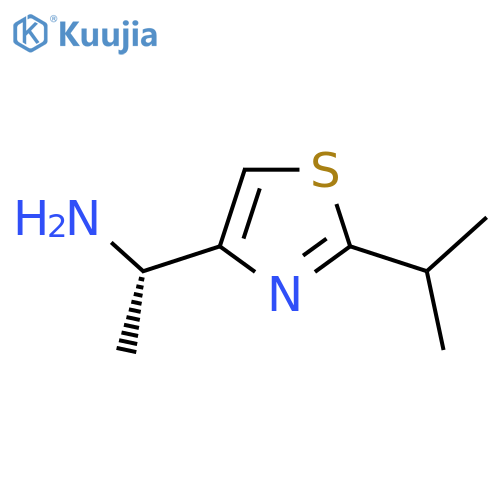 (1S)-1-2-(propan-2-yl)-1,3-thiazol-4-ylethan-1-amine structure