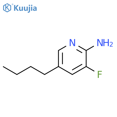 5-butyl-3-fluoro-pyridin-2-amine structure