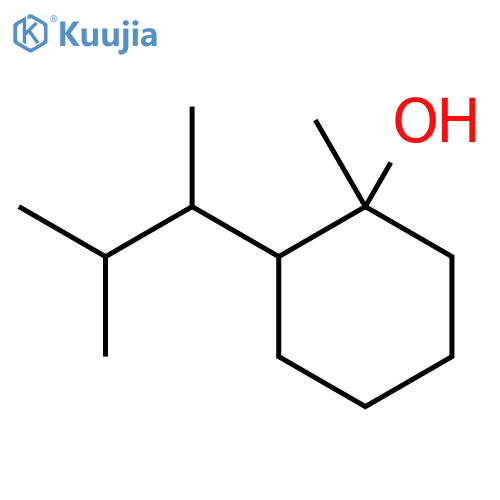 1-methyl-2-(3-methylbutan-2-yl)cyclohexan-1-ol structure