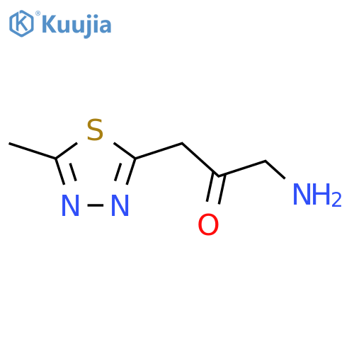 1-Amino-3-(5-methyl-1,3,4-thiadiazol-2-yl)propan-2-one structure
