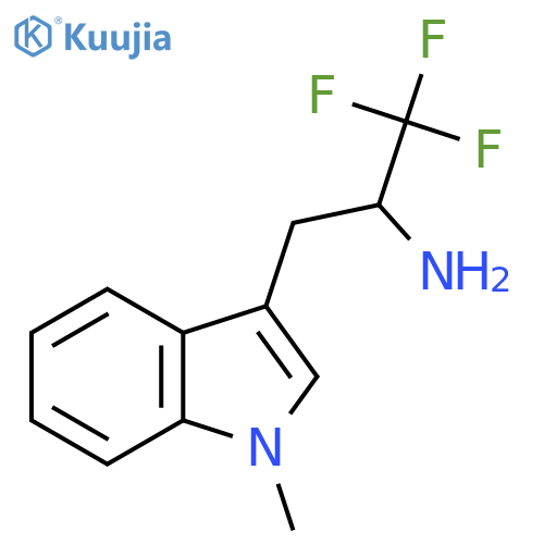 1,1,1-trifluoro-3-(1-methyl-1H-indol-3-yl)propan-2-amine structure