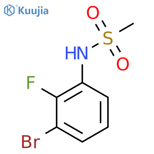 N-(3-bromo-2-fluorophenyl)methanesulfonamide structure