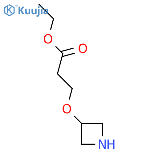 Ethyl 3-(azetidin-3-yloxy)propanoate structure