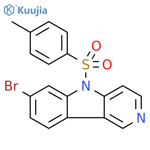 7-Bromo-5-(toluene-4-sulfonyl)-5H-pyrido[4,3-b]indole structure