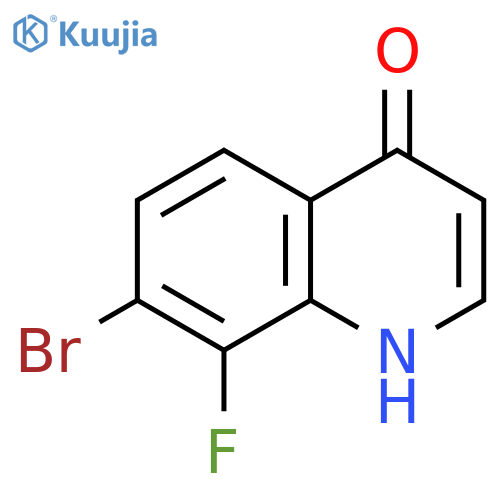 7-Bromo-8-fluoroquinolin-4-ol structure