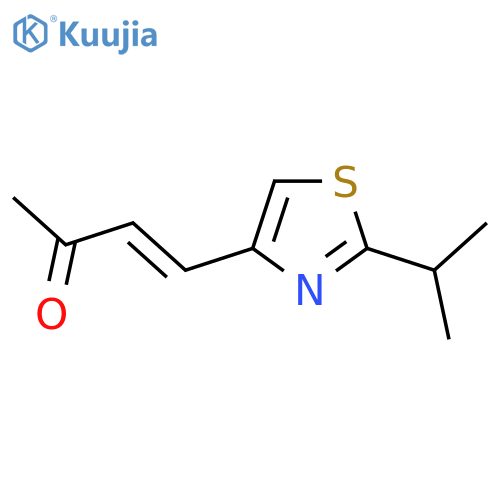 4-2-(propan-2-yl)-1,3-thiazol-4-ylbut-3-en-2-one structure