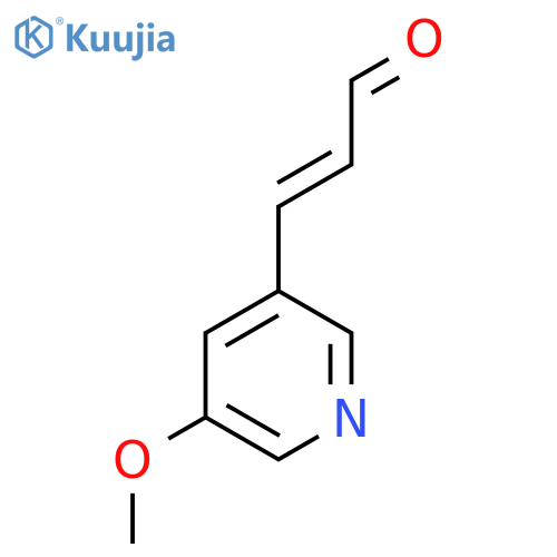 3-(5-methoxypyridin-3-yl)prop-2-enal structure