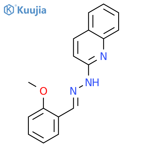 N-[(2-methoxyphenyl)methylideneamino]quinolin-2-amine structure
