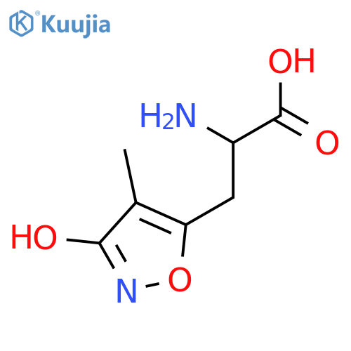 (s)-2-amino-3-(3-hydroxy-4-methyl-isoxazol-5-yl)-propionic acid structure