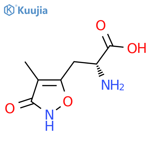 (R)-2-Amino-3-(3-hydroxy-4-methyl-isoxazol-5-YL)-propionic acid structure