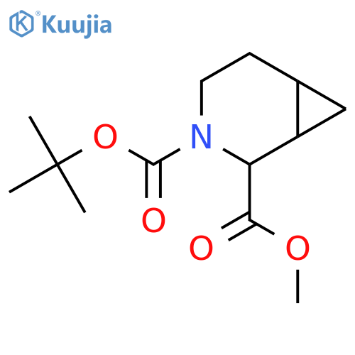 3-tert-butyl 2-methyl 3-azabicyclo[4.1.0]heptane-2,3-dicarboxylate structure