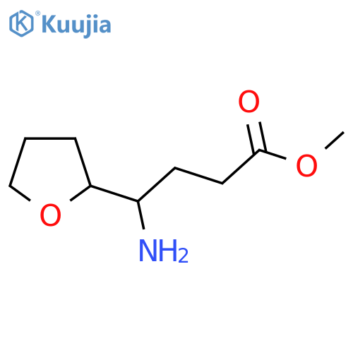 methyl 4-amino-4-(oxolan-2-yl)butanoate structure
