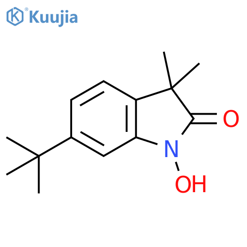 2H-Indol-2-one,6-(1,1-dimethylethyl)-1,3-dihydro-1-hydroxy-3,3-dimethyl- structure