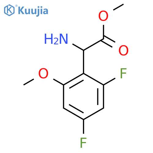 methyl 2-amino-2-(2,4-difluoro-6-methoxyphenyl)acetate structure