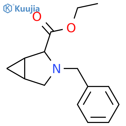 3-Azabicyclo[3.1.0]hexane-2-carboxylic acid, 3-(phenylmethyl)-, ethyl ester structure
