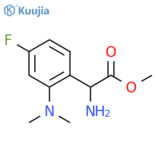 methyl 2-amino-2-2-(dimethylamino)-4-fluorophenylacetate structure