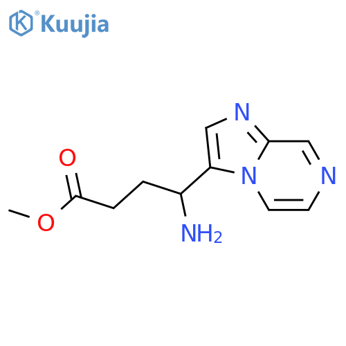methyl 4-amino-4-{imidazo1,2-apyrazin-3-yl}butanoate structure