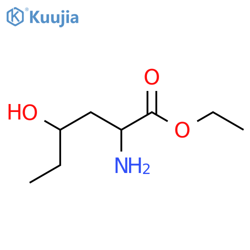 ethyl 2-amino-4-hydroxyhexanoate structure