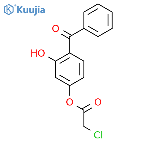 ACETIC ACID, CHLORO-, 4-BENZOYL-3-HYDROXYPHENYL ESTER structure